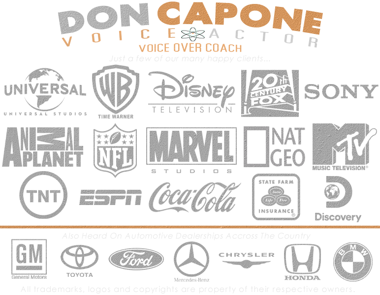 Voice Actor Don Capone Film Voiceover Actor and Voice Actors with Character Voice Over Actor