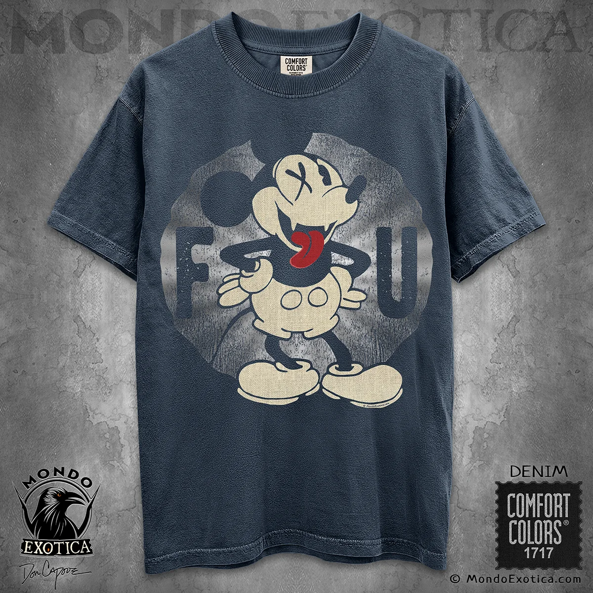 1929 Classic Cartoon Mouse T-Shirt featuring vintage retro cartoon mouse artwork by Don Capone