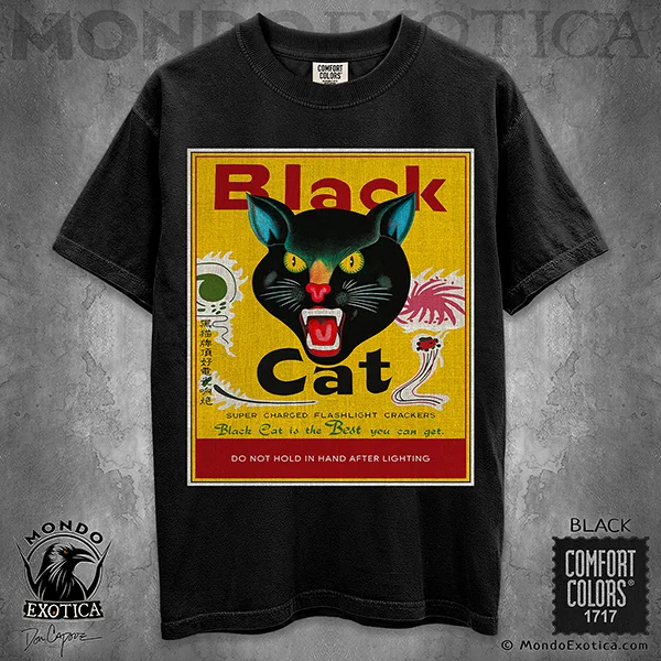Black Cat Fireworks T-Shirt