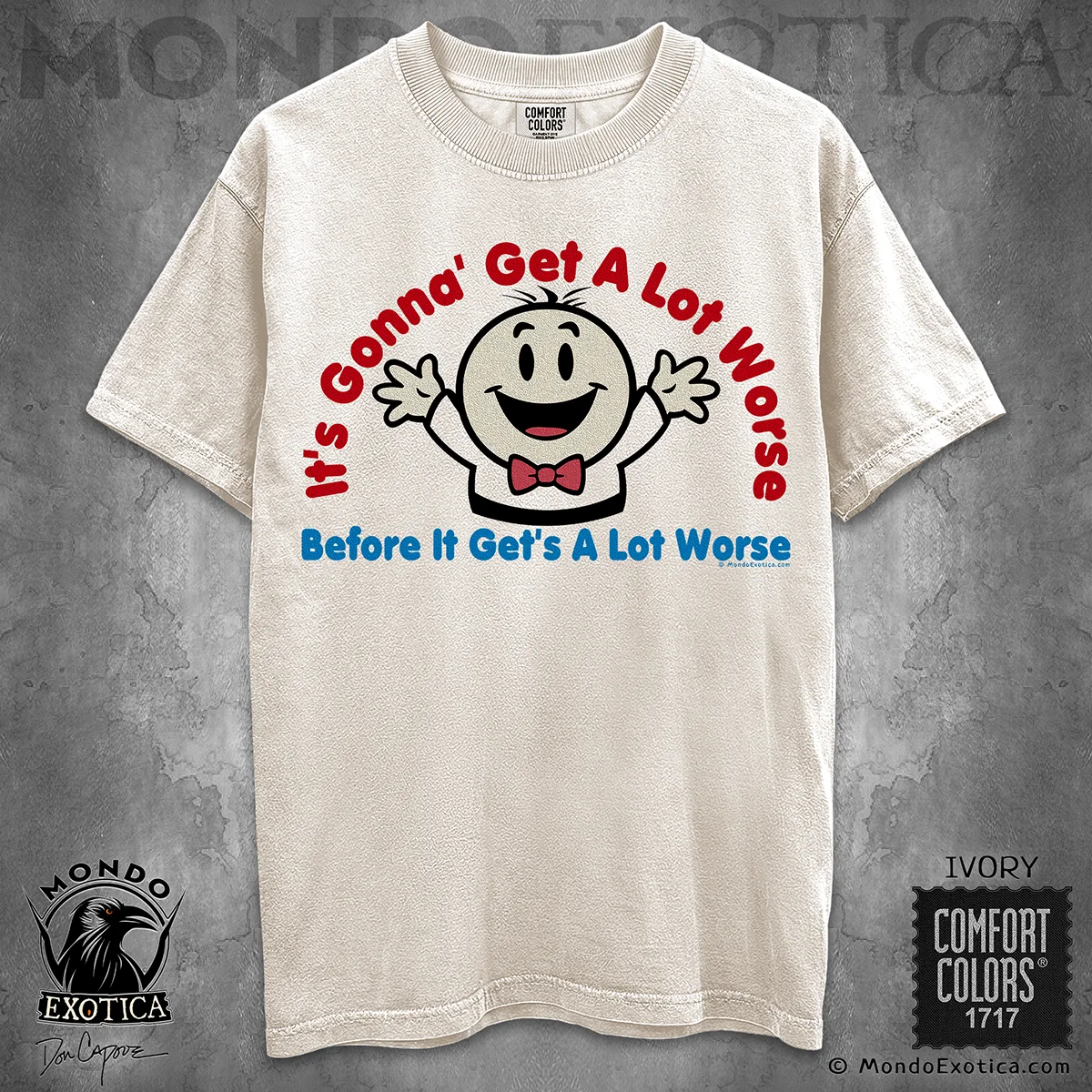 Pessimistic T-Shirt featuring original Doom and Gloom artwork by Don Capone