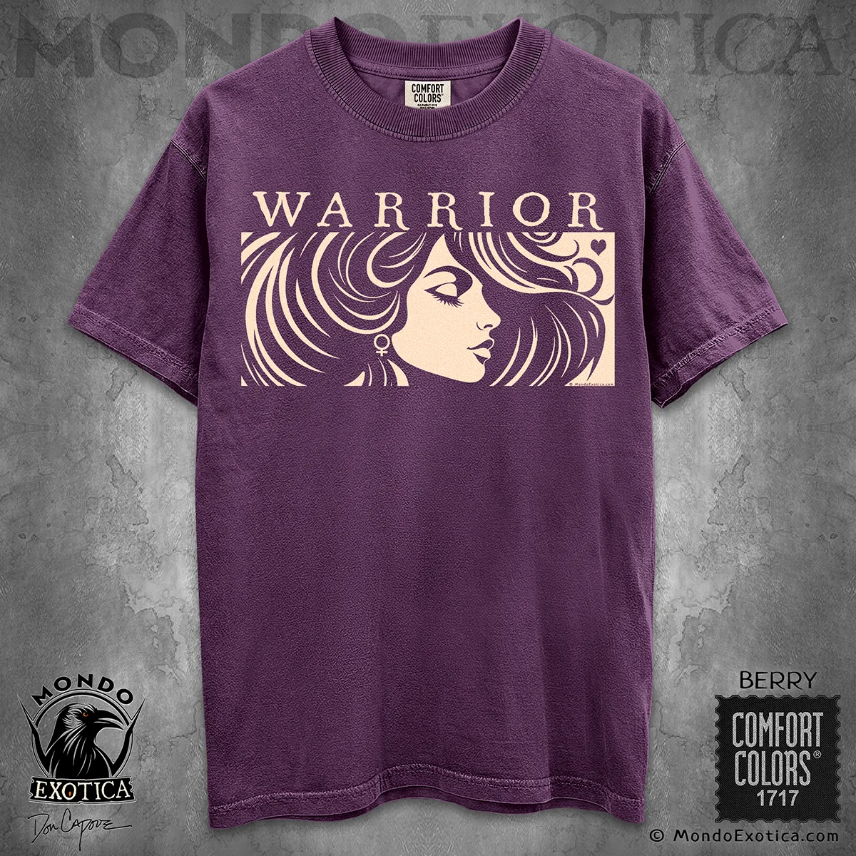 Woman Warrior T-Shirt celebrating strength, resilience and grace by Don Capone